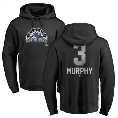 Black Men's Dale Murphy Colorado Rockies Branded Midnight Mascot Pullover Hoodie -