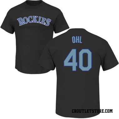 Black Youth Pierson Ohl Colorado Rockies Roster T-Shirt -