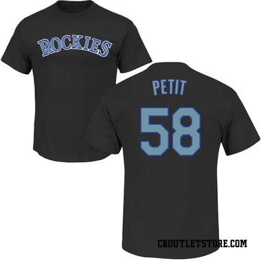 Black Youth RJ Petit Colorado Rockies Roster T-Shirt -