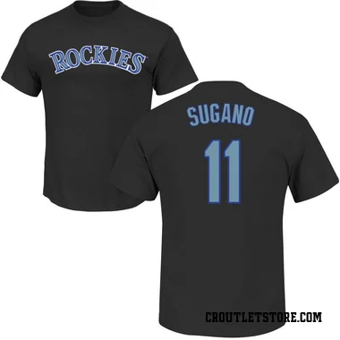 Black Youth Tomoyuki Sugano Colorado Rockies Roster T-Shirt -
