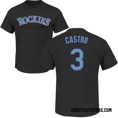 Black Youth Willi Castro Colorado Rockies Roster T-Shirt -
