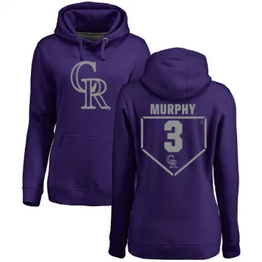 Purple Women's Dale Murphy Colorado Rockies Branded RBI Pullover Hoodie -